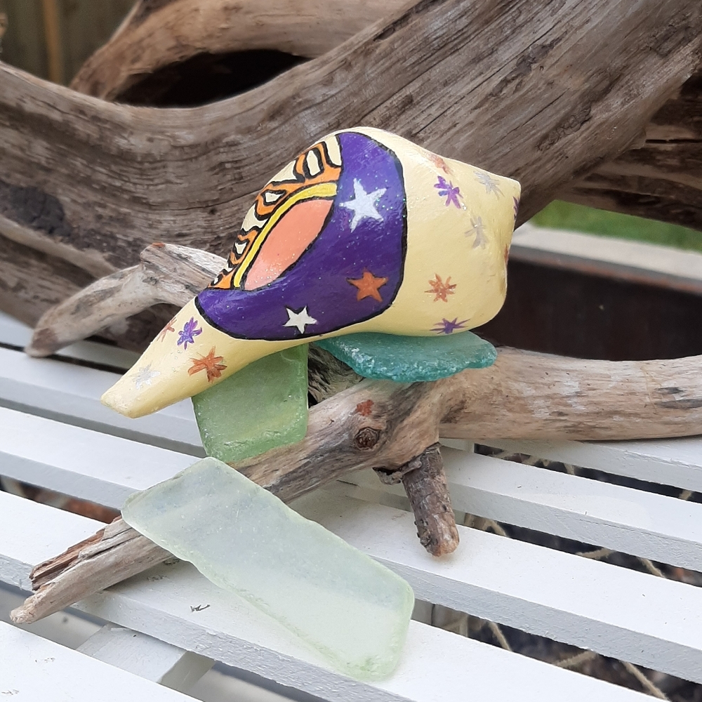 🏝️Hand-painted conch shell - Picture 3 of 3